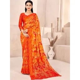 Mitera Floral Poly Chiffon Designer Saree-picture-36