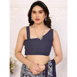 Mitera Floral Poly Georgette Designer Saree image 5