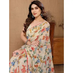 Mitera Floral Poly Georgette Saree-picture-28