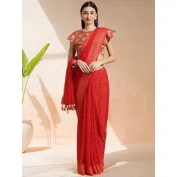 Mitera Floral Printed Ready to Wear Saree-picture-20