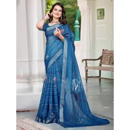 Mitera Floral Pure Cotton Saree-picture-35