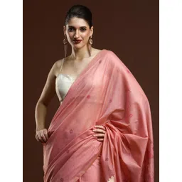 Mitera Floral Woven Design Zari Muga Saree-picture-22