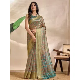 Mitera Floral Zari Art Silk Banarasi Saree-picture-40