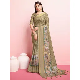 Mitera Kalamkari Printed Zari Pure Silk Saree-picture-15