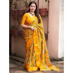 Mitera Kalamkari Woven Design Zari Saree-picture-28