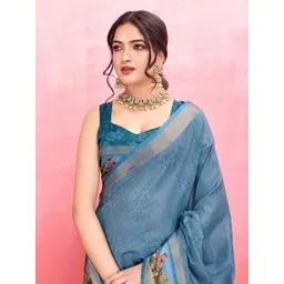 Mitera Kalamkari Zari Pure Silk Saree-picture-10