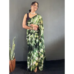 Mitera Tie and Dye Dyed Pure Georgette Saree image 2