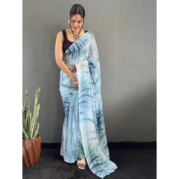 Mitera Tie and Dye Pure Georgette Saree-picture-16