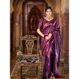 Mitera Women Woven Design Zari Pure Silk Kanjeevaram Saree-picture-30