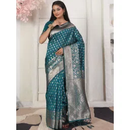 Mitera Women Woven Design Zari Saree-picture-32