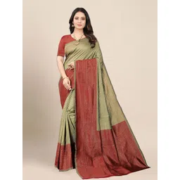 Mitera Woven Design Banarasi Saree With Unstitched Blouse Piece-picture-31