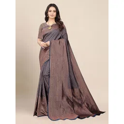 Mitera Woven Design Banarasi Zari Saree-picture-35