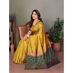 Mitera Woven Design Zari Art Silk Banarasi Saree-picture-12