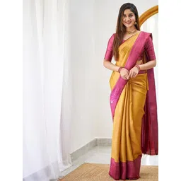 Mitera Woven Design Zari Banarasi Saree-picture-36