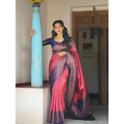 Mitera Woven Design Zari Banarasi Saree-picture-11