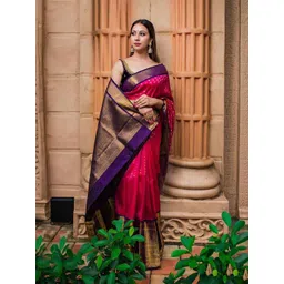 Mitera Woven Design Zari Banarasi Saree-picture-34