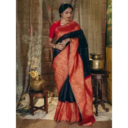 Mitera Woven Design Zari Banarasi Saree-picture-35