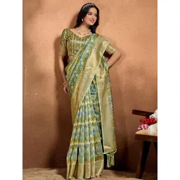 Mitera Woven Design Zari Banarasi Saree-picture-17