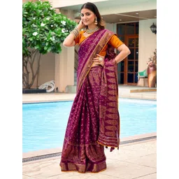 Mitera Woven Design Zari Banarasi Saree With Blouse Piece-picture-37