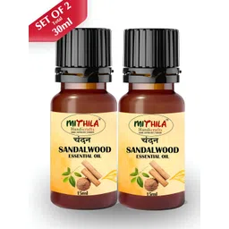 MITHILA Handicrafts Pack Of 2 Brown Sandalwood Aroma Oils-picture-23