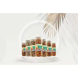 Mithila Munchie Wellness In Every Crunch Salt & Pepper - Cream & Onion - Cheese & Herbs - Tangy Tomato - Indian Masala - Mint & Pudhina - Per Peri Makhana Combo Pack | Healthy Puffed Snack | Gluten-Free, Trans-Fat-Free Superfood | Pack Of 7, 90g Each-picture-20