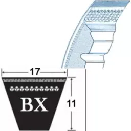 Mitsuboshi BX 54 Raw Edge Cogged Belt-image-9