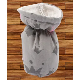 Mittenbooty Baby Bottle Cover Textile Small Crown Print-Grey-picture-12