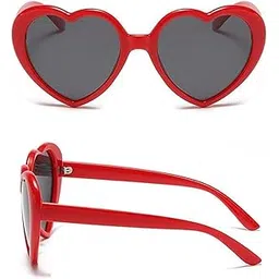 mittijoy Heart Glasses, Accessories for Women and Men, Red Sunglasses for Fashion and Eye Protection, Romantic Party Glasses for Photos and Gifts-picture-13