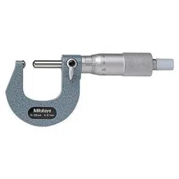 Mitutoyo 0-25mm Ratchet Stop Spherical Face Micrometer with Flat Spindle, 115-115-picture-13