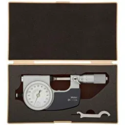 Mitutoyo 0-25mm Retractable Anvil Button Ratchet Stop Dial Indicating Micrometer, 510-121-picture-32