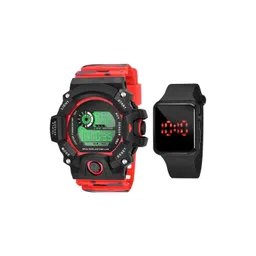 mivaan Boys Dial & Straps Digital Stopwatch Watch M-51 Green-Sport-picture-51