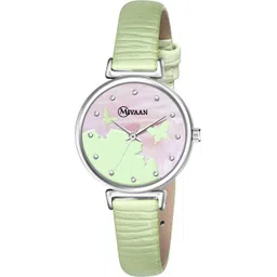 mivaan Girls Patterned Dial & Leather Straps Analogue Watch Com2-248-Black-White-picture-52