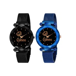 mivaan Girls Printed Dial & Straps Analogue Watch m-1293DHM-black-picture-39