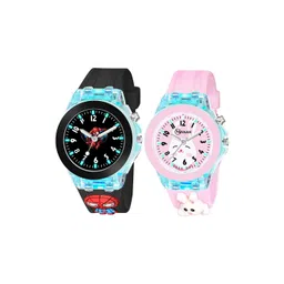 mivaan Unisex Kids Printed Dial & Straps Analogue Watch Com-2 65 Pur Pin Reb-picture-19
