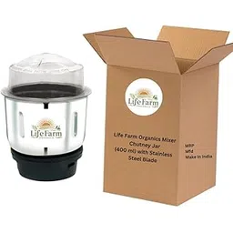 Mixer Grinder Chutney Jar, 300 ml, suitable for Bajaj, Havells, Crompton, Lifelong, Sumeet, Singer, Sunflame and others LIFE FARM ORGANICS-picture-19