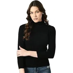 mixfit Black & White High-Neck Women’s Sweater – Trendy, Comfortable, and Versatile-picture-16