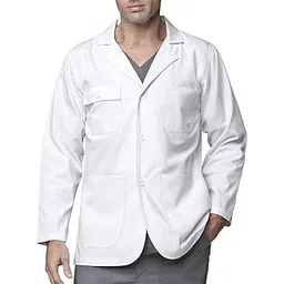 MixStuff Men's White Long Sleeves Small Lab Coat (Lab Apron)-picture-36