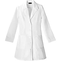 MixStuff Woman's White Long Sleeves Medium Lab Coat (Lab Apron)-picture-33
