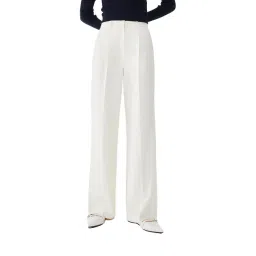 Mixxo Beige Fit Up 10 Croppped Semi Wide Mid Rise Relaxed Fit Flat Front Trouser-picture-45