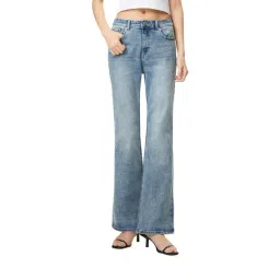 Mixxo Light Indigo Fit Up Long Mid Rise Bootcut Fit Jeans-picture-43