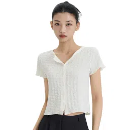 MIXXO White Wrinkle Regular Fit T-Shirt-picture-19
