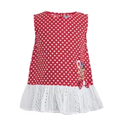 Miyo Red Geometric Regular Top-picture-24