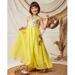 mizuki Girls Sequin Embroidered Fit & Flare Dress-picture-49