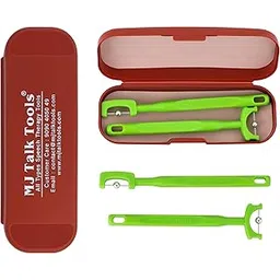 MJ Talk Tools Tongue Tip Exerciser, Tongue Exerciser for Clear Speech, Oral Muscle Strength Tongue Training Tool, Tongue Tip Lateralization Lifting, Oral Muscle Exerciser - 2 pack (Green)-picture-29