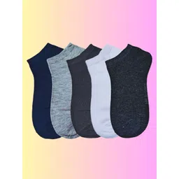 MJE Men Pack Of 5 Anti-Odour Ankle Length Socks-picture-11