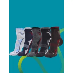 MJE Men Pack Of 5 Patterned Ankle Length Socks-picture-20
