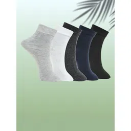 MJE Unisex Pack Of 5 Comfortable Ankle-Length Socks-picture-11