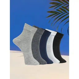 MJE Unisex Pack Of 5 Everyday Lightweight Ankle-Length Socks-picture-18