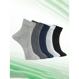 MJE Unisex Pack Of 5 Everyday Lightweight Ankle-Length Socks-picture-16