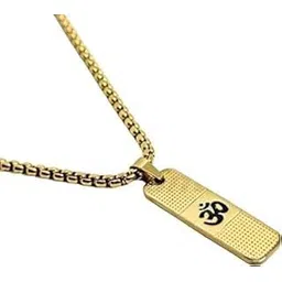 MK Gallery Stainless Steel Necklace Religious Om Yoga Chain Pendant Locket for Men and Women Stylish Spiritual Jewellery Lord Shiva-picture-11